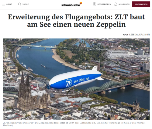 Neuer Zeppelin - Schwaebische