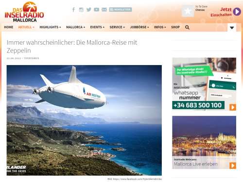 Inselradio - Immer wahrscheinlicher: Die Mallorca-Reise mit Zeppelin