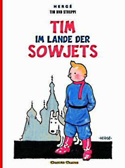 Tim im Lande der Sowjets - Album Cover, von Hergé