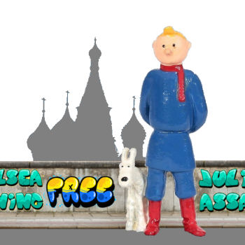 Tintin Pixie Figur - Soviets, wall